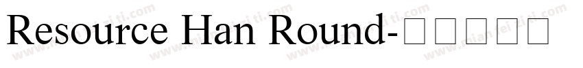 Resource Han Round字体转换